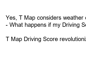 티맵 운전점수